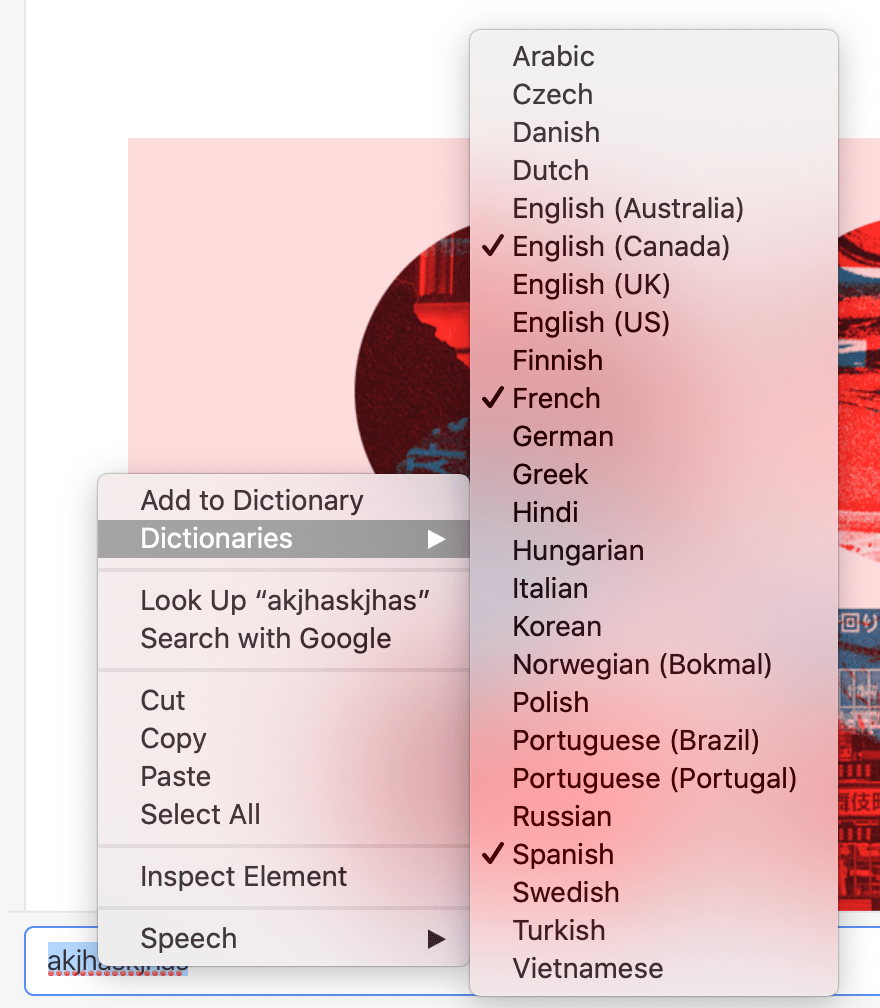 Image showing how to enable spell check